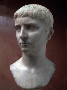 Marble portrait bust of Gaius Julius Caesar, 1st half of 1st century