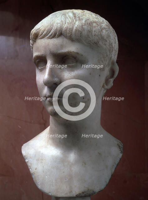 Marble portrait bust of Gaius Julius Caesar, 1st half of 1st century. Artist: Unknown