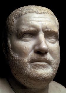 Marble portrait bust of the Roman Emperor Balbinus, 3rd century
