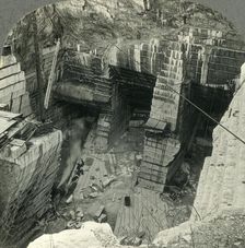 Marble Quarry in Vermont, near Proctor - Largest Single Quarry Opening c1930s. Creator: Unknown