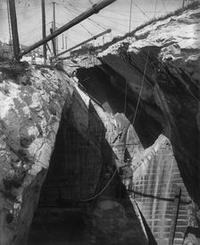 Marble quarry near Rutland, between 1890 and 1905. Creator: Unknown