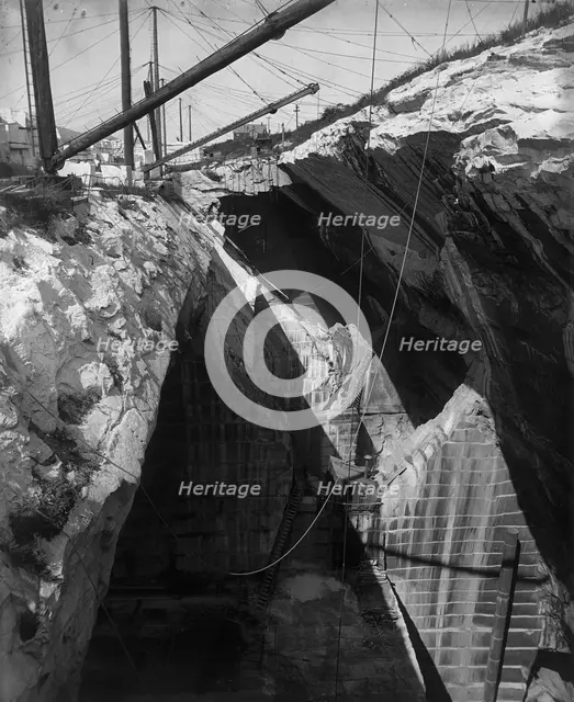 Marble quarry near Rutland, between 1890 and 1905. Creator: Unknown.