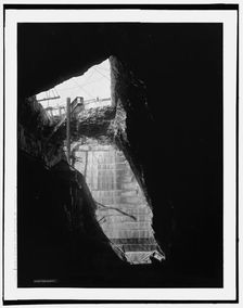 Marble quarry, near Rutland, Vt., looking out, between 1900 and 1906. Creator: Unknown