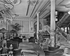 Marble stair, foyer, Murray Hill Hotel, New York, N.Y, between 1905 and 1915. Creator: Unknown