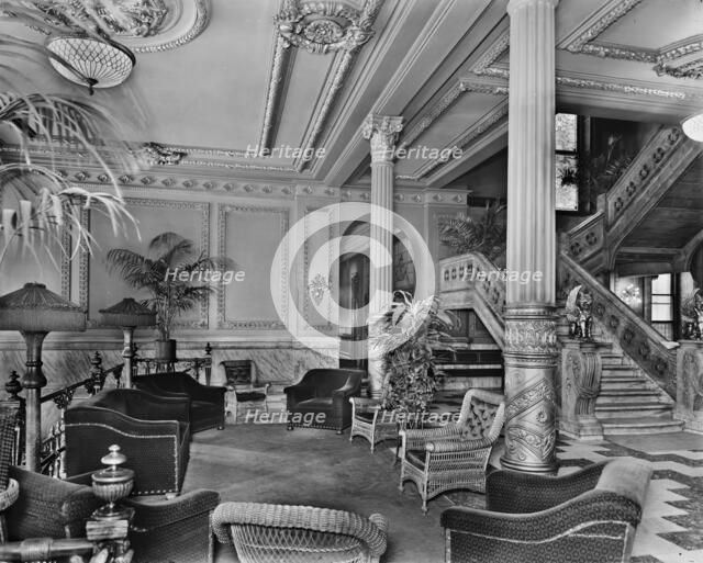 Marble stair, foyer, Murray Hill Hotel, New York, N.Y, between 1905 and 1915. Creator: Unknown.