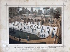 Marble skating rink, c1882. Creator: Clement Smith & Co