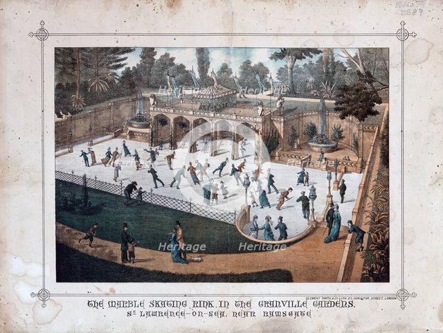 Marble skating rink, c1882. Creator: Clement Smith & Co.