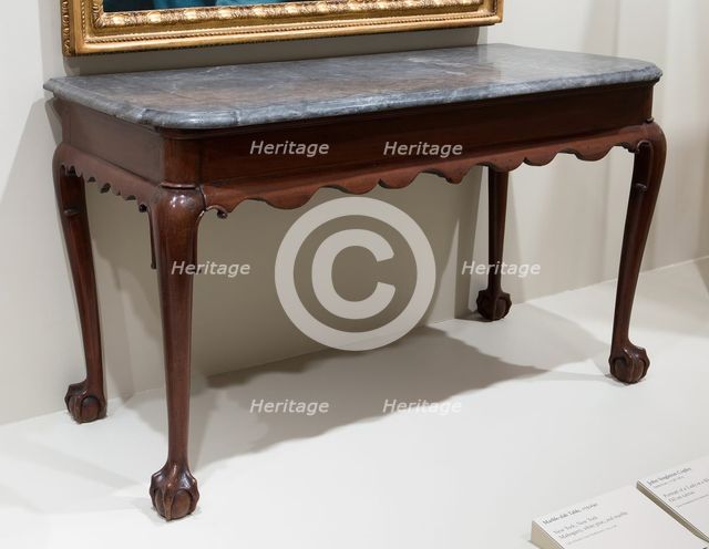 Marble-slab Table, 1750/90. Creator: Unknown.