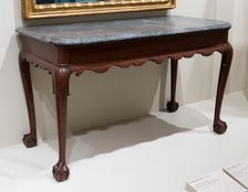 Marble-slab Table, 1750/90. Creator: Unknown