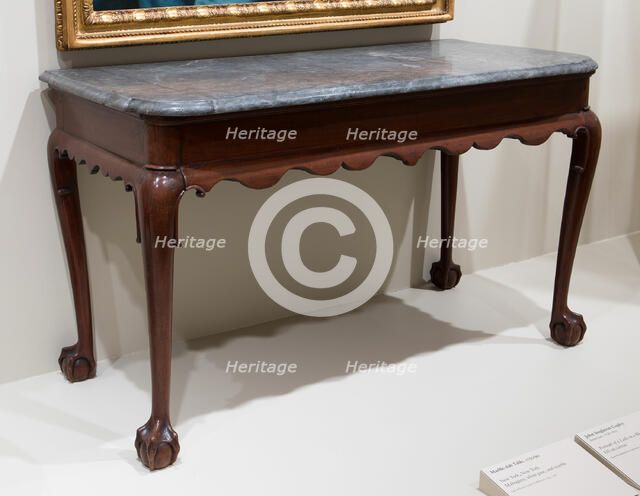 Marble-slab Table, 1750/90. Creator: Unknown.