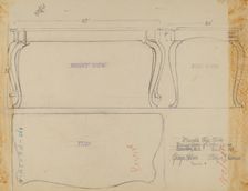 Marble Top Table, 1935/1942. Creator: George Nelson