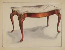 Marble Top Table, 1935/1942. Creator: George Nelson