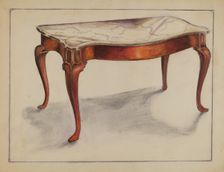 Marble Top Table, 1935/1942. Creator: George Nelson