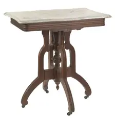 Marble-top table from the home of Robert Smalls, 1875. Creator: Unknown