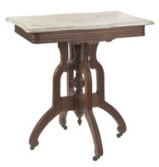 Marble-top table from the home of Robert Smalls, 1875. Creator: Unknown