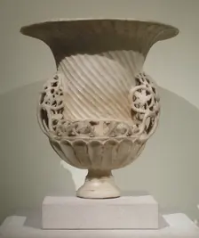 Marble Urn, Byzantine, ca. 400. Creator: Unknown