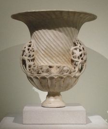 Marble Urn, Byzantine, ca. 400. Creator: Unknown