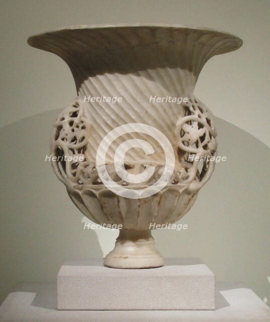 Marble Urn, Byzantine, ca. 400. Creator: Unknown.