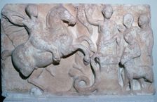 Marble votive relief of a Hero Rider from the Cyclades