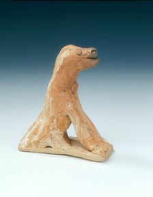 Marbled pottery dog, Northern Song, China, 960-1127. Creator: Unknown