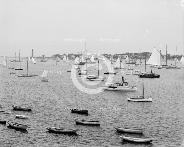 Marblehead Harbor, Mass., between 1900 and 1906. Creator: Unknown.