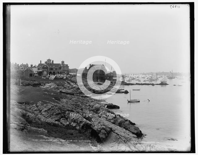 Marblehead Neck Yacht Club and cottages, between 1890 and 1899. Creator: Unknown.