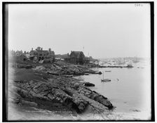 Marblehead Neck Yacht Club and cottages, between 1890 and 1899. Creator: Unknown