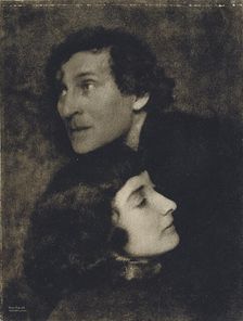 Marc and Bella Chagall, 1923. Creator: Erfurth, Hugo (1874-1948)