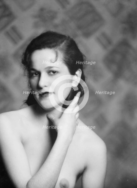 Margolies, Betty, Miss, portrait photograph, 1930 Creator: Arnold Genthe.