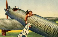 Marga von Etzdorf with her plane, 1932. Creator: Unknown