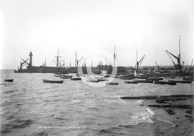Margate Harbour, Margate, Kent, 1890-1910. Artist: Unknown