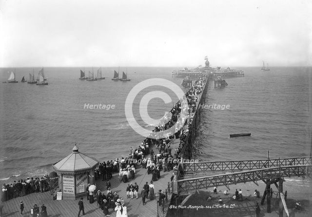 Margate Pier, Margate, Kent, 1890-1910. Artist: Unknown