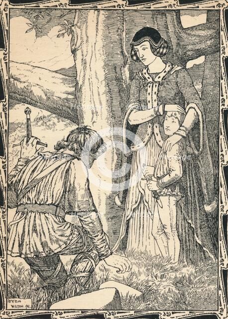 Margaret and the Robber, 1902. Artist: Patten Wilson