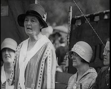 Margaret Bondfield, Labour Politician and Member of the TUC Council Giving a Speech..., 1926. Creator: British Pathe Ltd