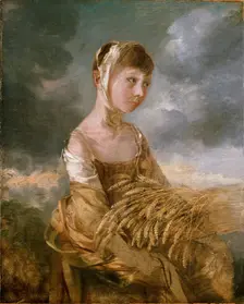 Margaret Gainsborough gleaning, late 1750s. Artist: Thomas Gainsborough