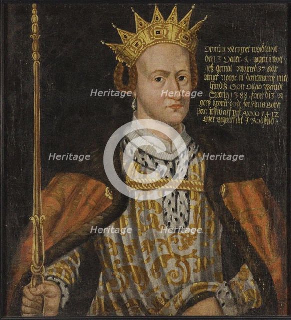Margaret I of Denmark (1353-1412). Artist: Anonymous  