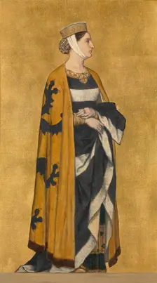 Margaret II (1202-1280), Countess of Flanders, daughter of Baldwin IX, Latin Emperor of..., 1889. Creator: Vriendt, Albrecht de (1843-1900)
