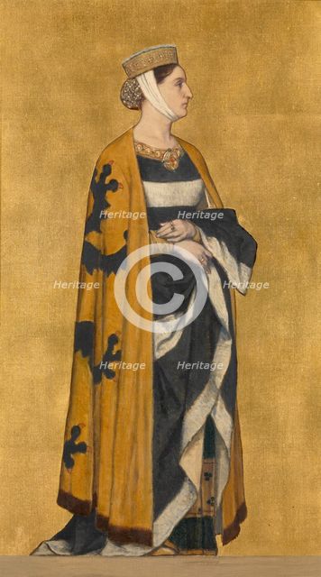 Margaret II (1202-1280), Countess of Flanders, daughter of Baldwin IX, Latin Emperor of..., 1889. Creator: Vriendt, Albrecht de (1843-1900).