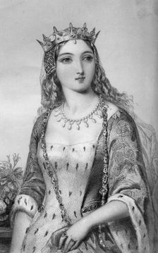 Margaret of Anjou (1430-1482), queen consort of King Henry VI, 1851.Artist: WJ Edwards