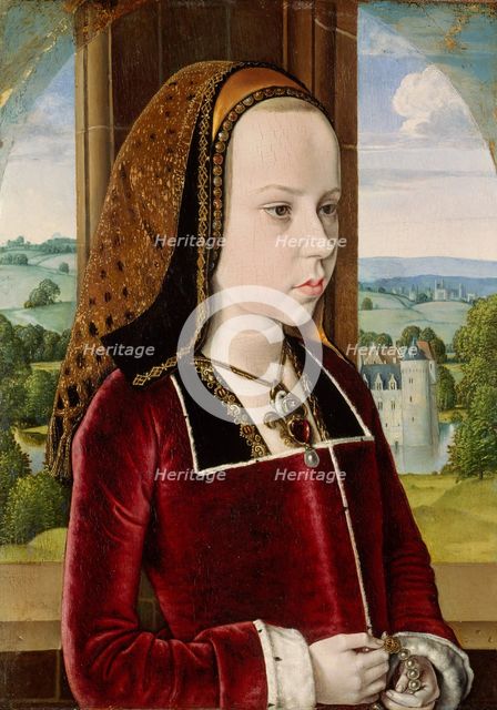 Margaret of Austria, ca. 1490. Creator: Jean Hey.