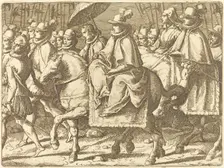 Margaret of Austria on Horseback, 1612. Creator: Raffaello Schiaminossi