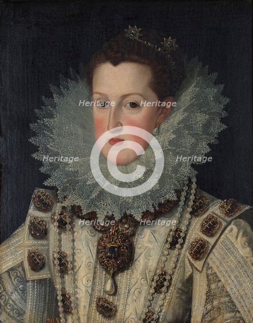 Margaret of Austria, Queen of Spain, early 17th century. Creator: Bartolomé González.