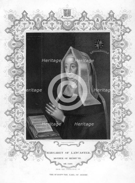 Margaret of Lancaster, mother of Henry VII. Artist: WT Mote