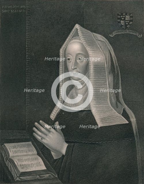 'Margaret of Lancaster. Mother of Henry VII. From the collection of The Right Honourable The Earl of Creator: William Henry Mote.