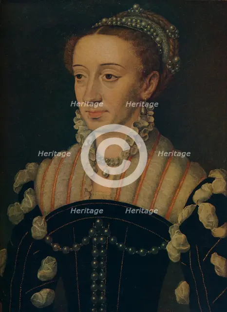 'Margaret of Navarre', c1563. Artist: Jean Clouet.