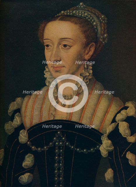 'Margaret of Navarre', c1563. Artist: Jean Clouet.