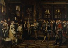 Margaret of Parma Recieves the Petittion of the Nobility, 1872. Creator: Franz Vinck