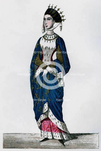 Margaret of Provence, queen consort of Louis IX of France, 13th century (1882-1884). Artist: Unknown