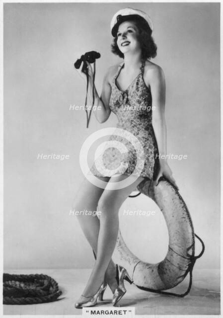 'Margaret', of the Windmill Theatre, London, 1938. Artist: Unknown