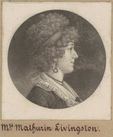 Margaret Lewis Livingston, 1796-1798. Creator: Charles Balthazar Julien Févret de Saint-Mémin